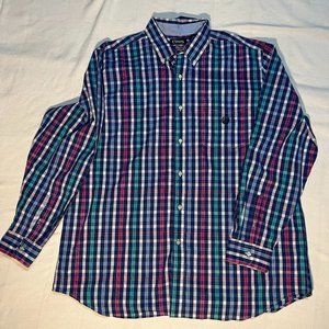 Men's 2XL Chaps Long Sleeve Shirt Button Down